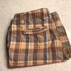 Men’s plaid shorts